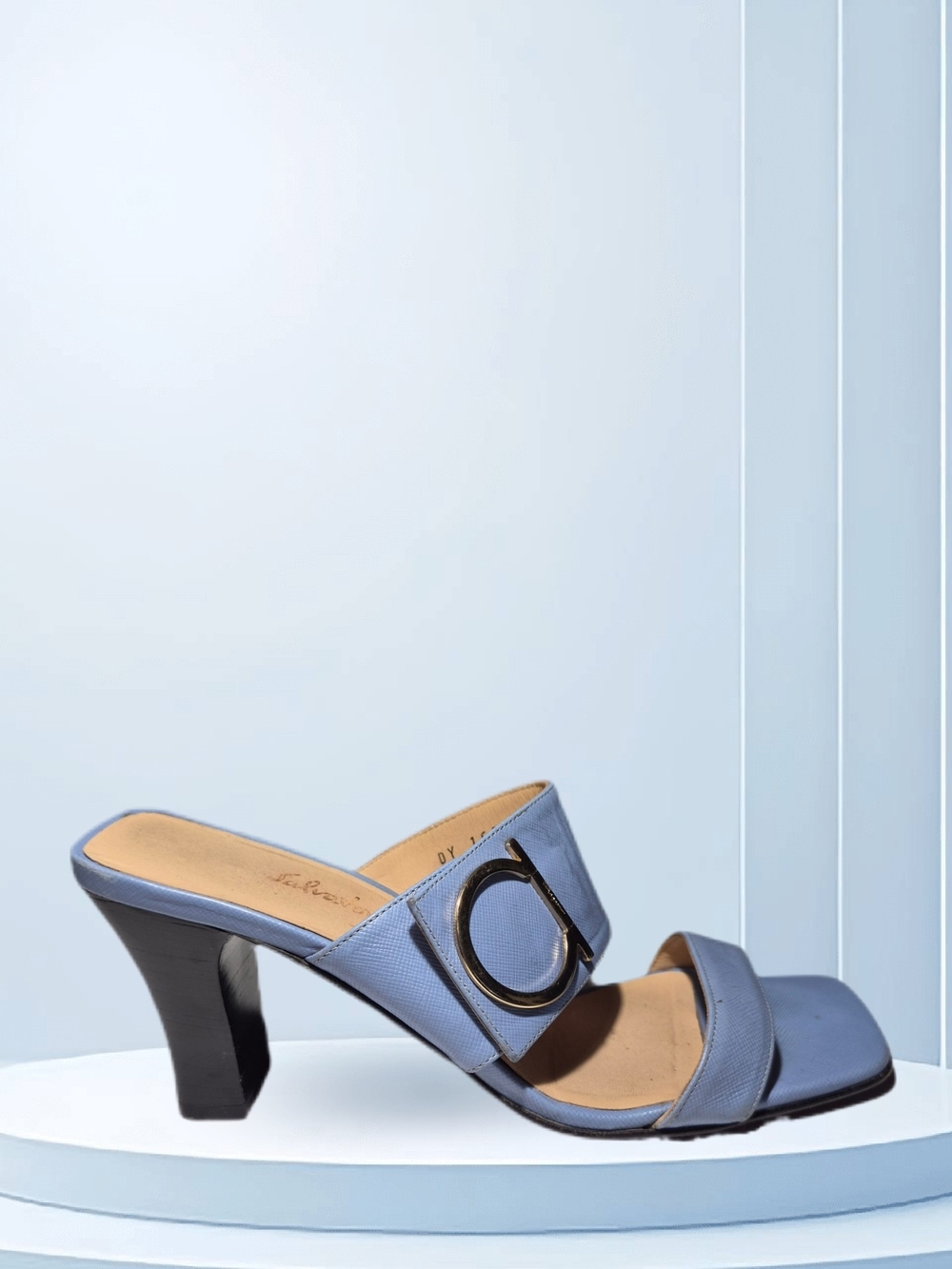 Salvatore Ferragamo Gancini Leather Mule Sandals